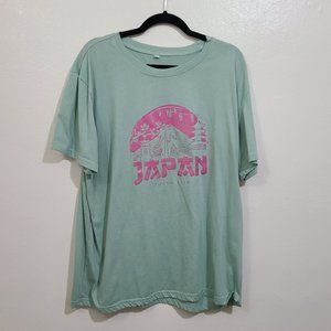 SHEIN Men's Mint JAPAN Graphic T-shirt Size XXXL